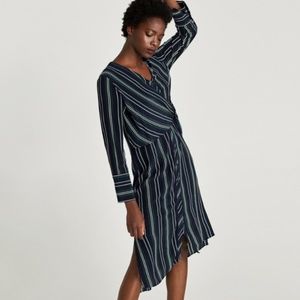 Zara Knotted Shirt Dress